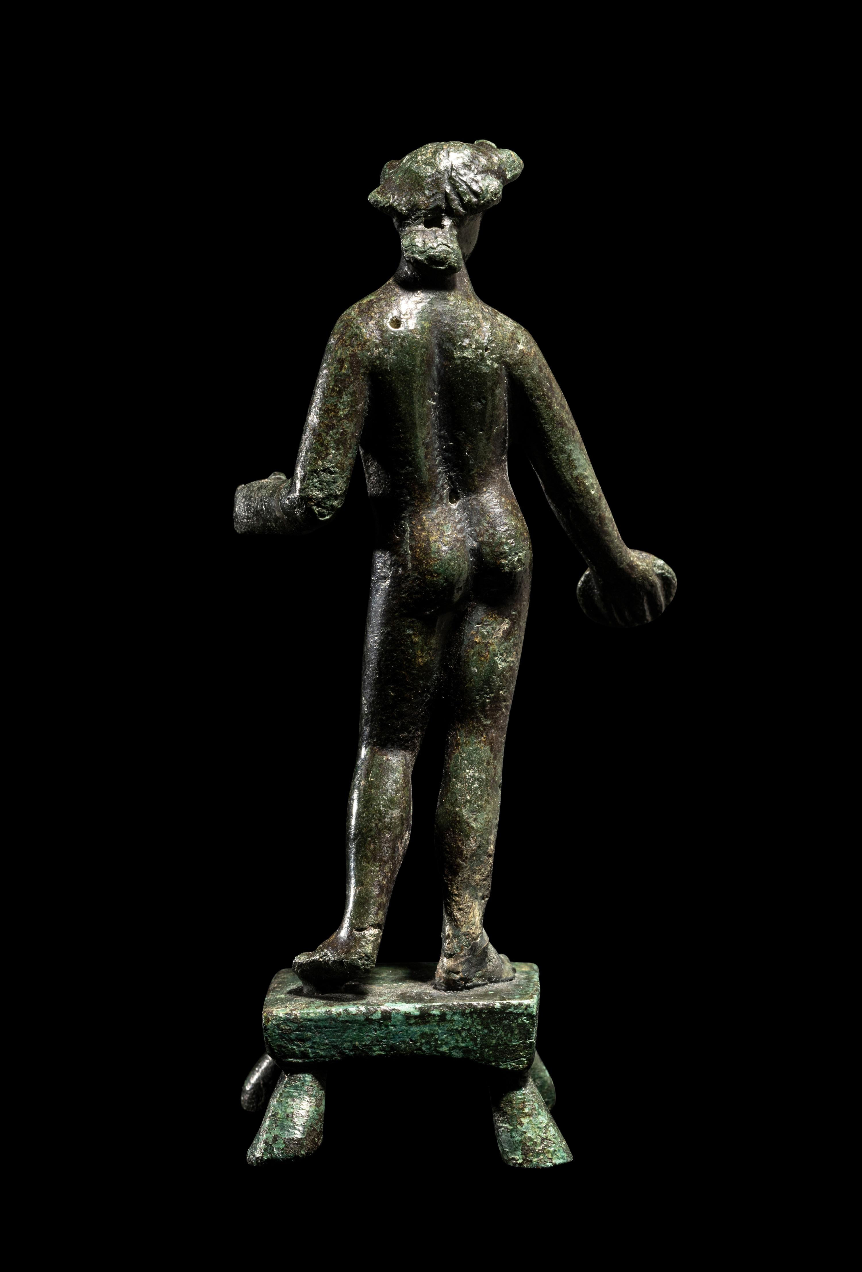 A Roman Bronze Votary Figure