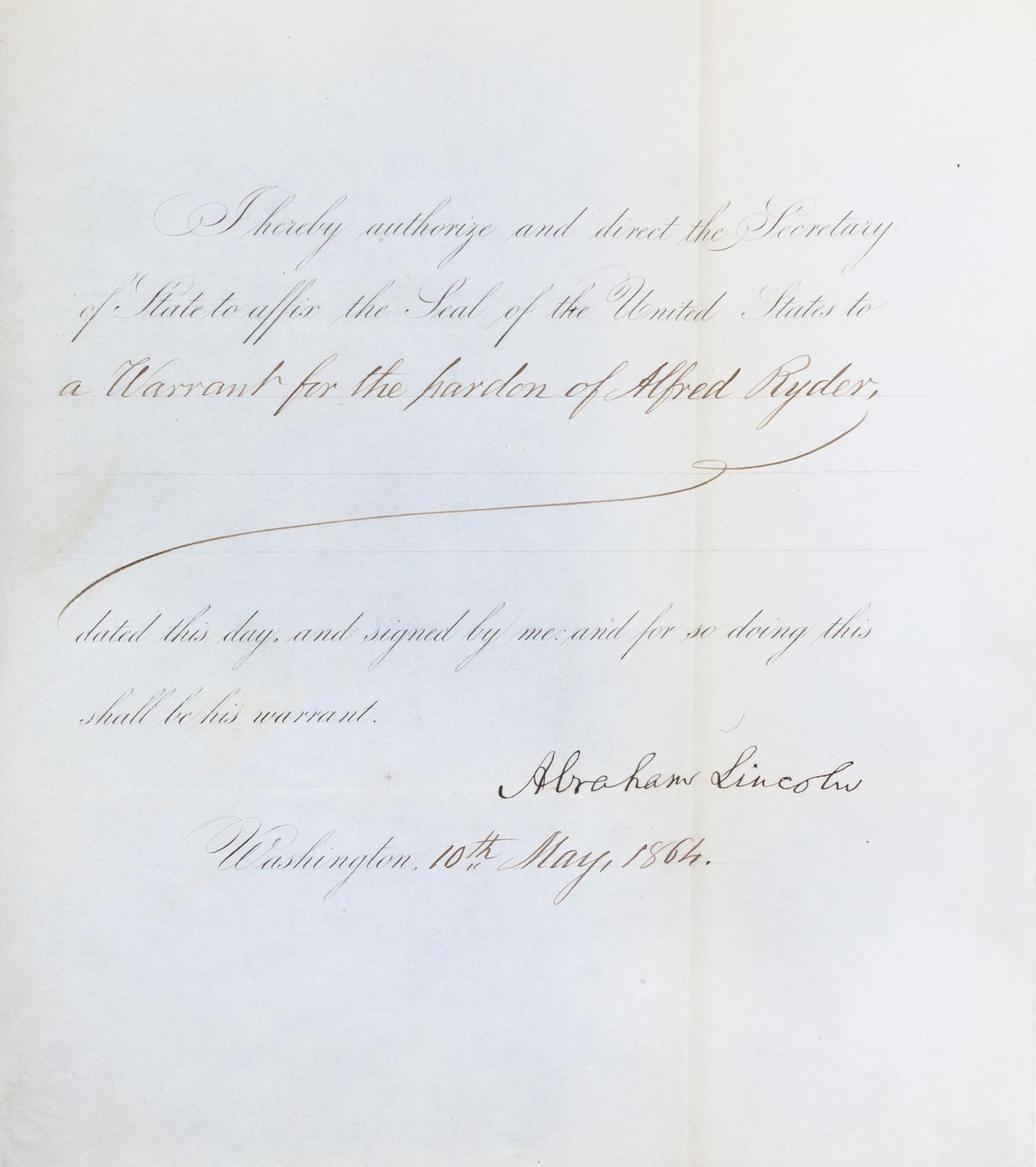 (LINCOLN, ABRAHAM) ARNOLD, ISAAC. The Life of Abraham Lincoln. Chicago, 1885. 2 vols., with over 100 autographed items.