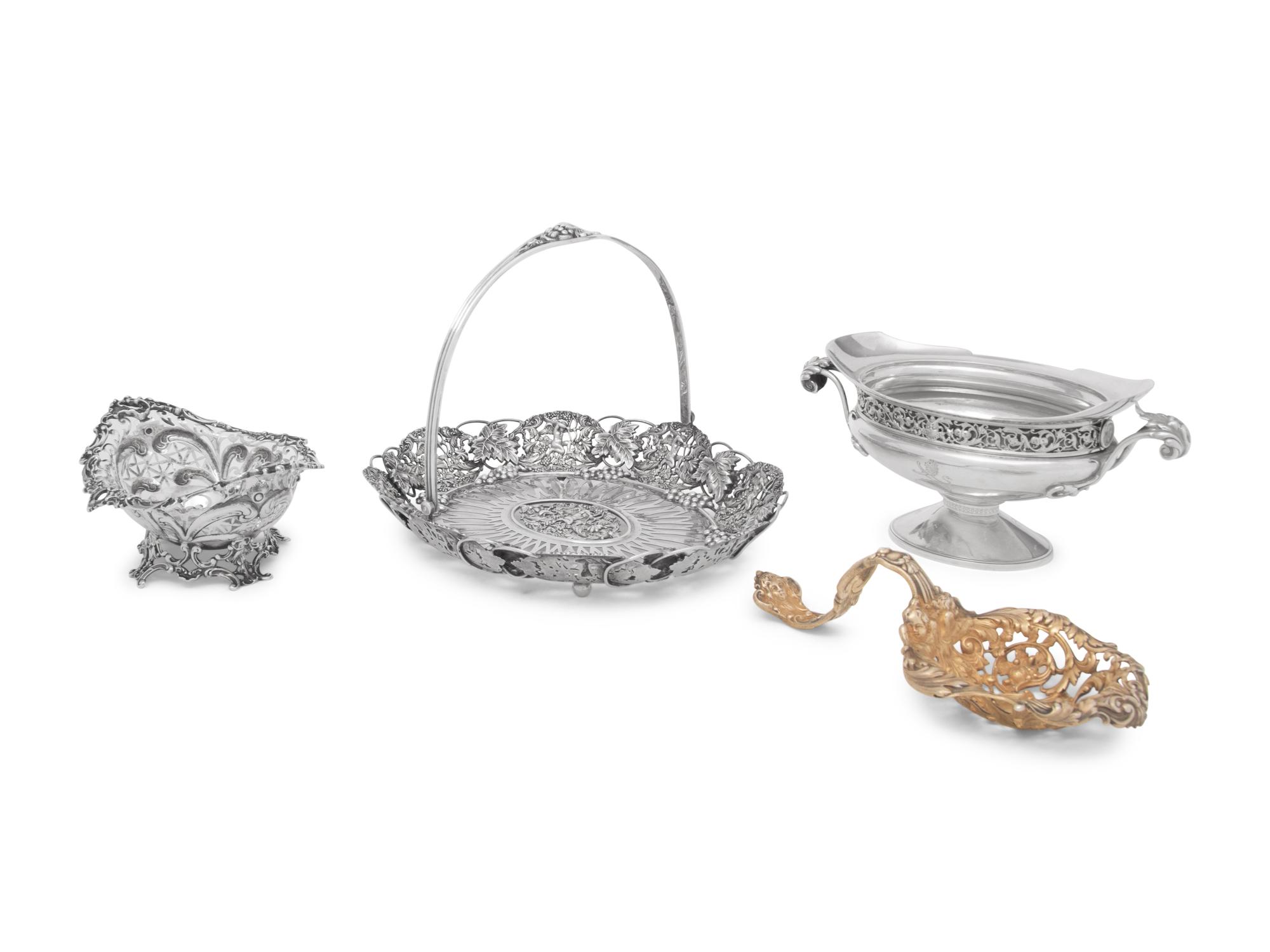 A Group of Four American Silver Table Articles