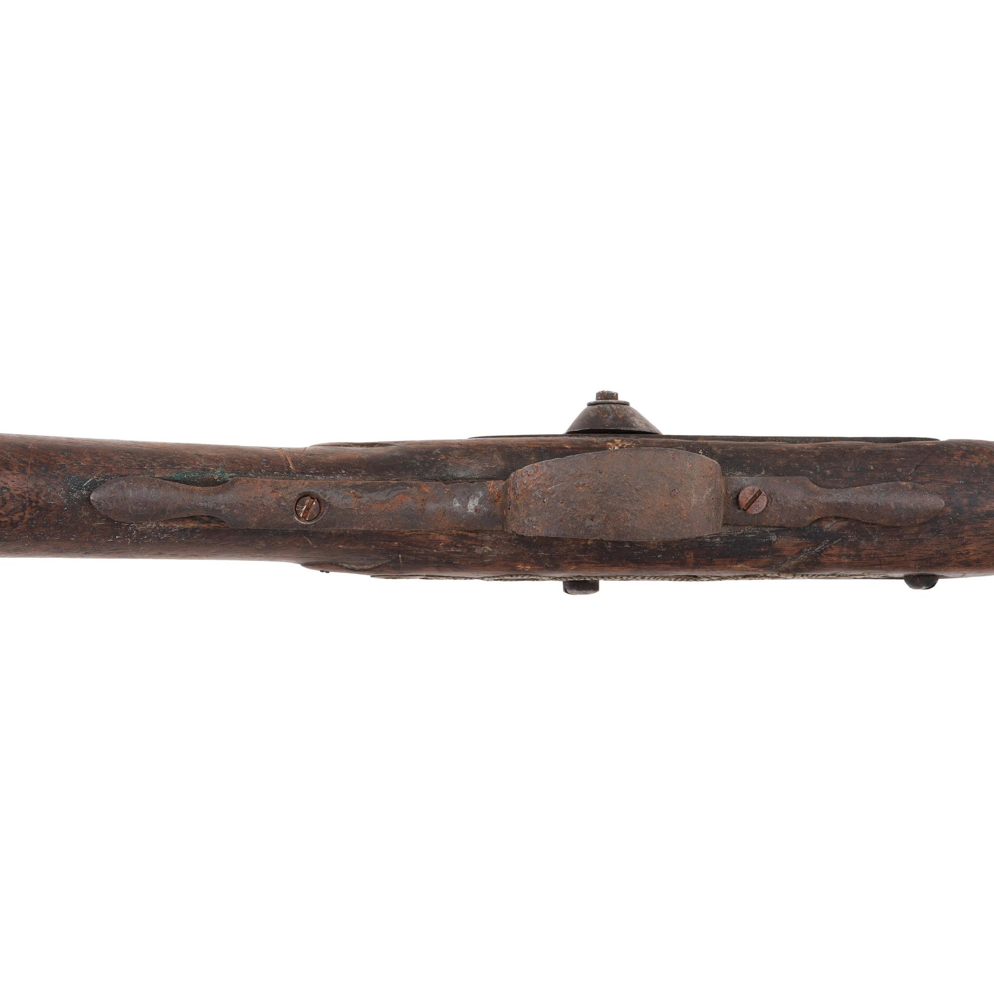 Native Altered Percussion Trade Gun by Isaac Hollis & Sons