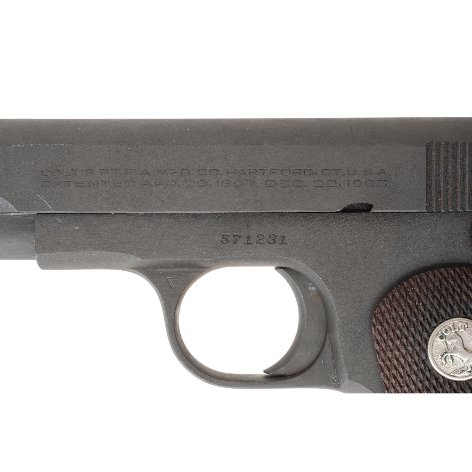 **U.S. Property Marked Colt Model 1903 Pocket Hammerless Pistol with 2 Extra Magazines