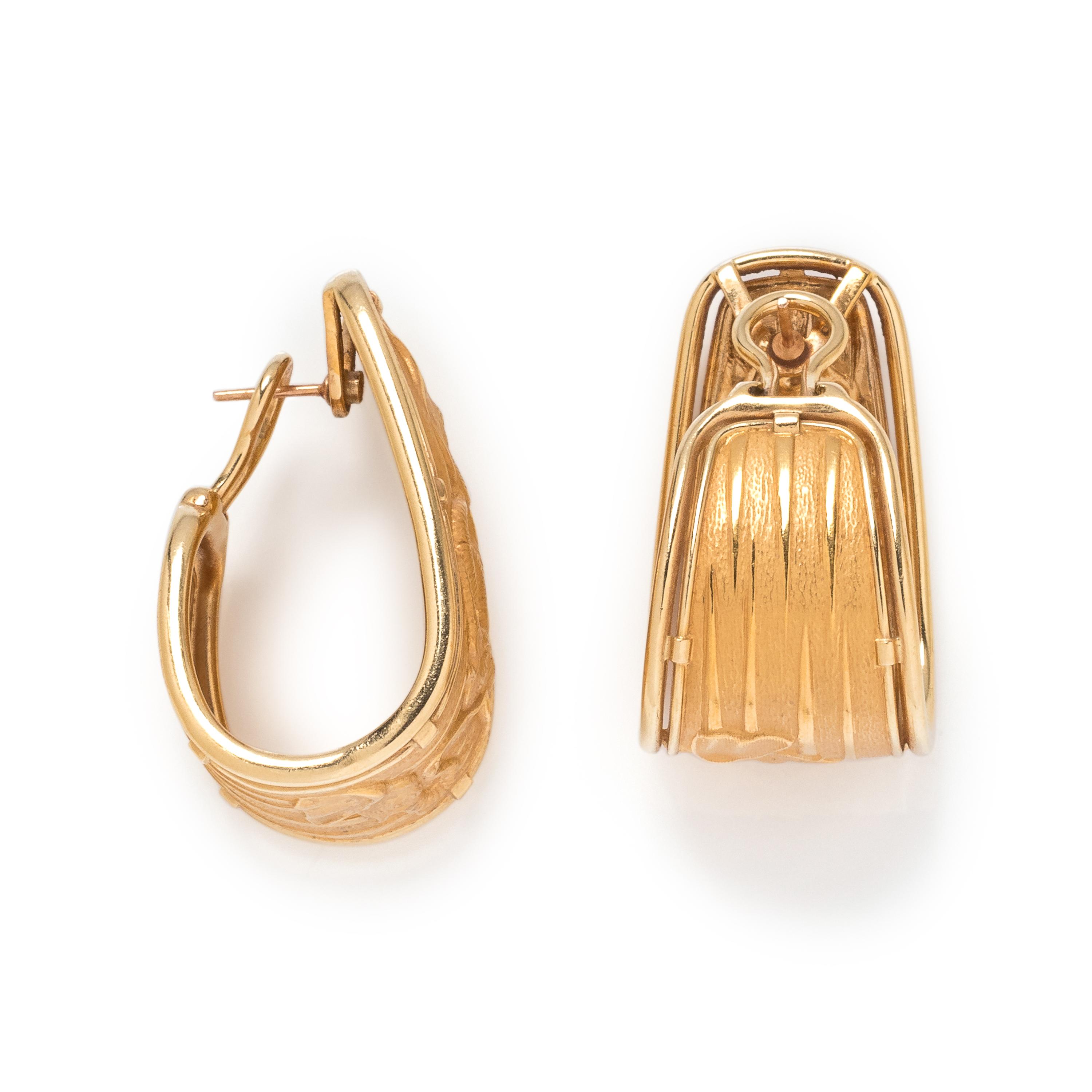 CARRERA Y CARRERA, YELLOW GOLD ELEPHANT MOTIF SET