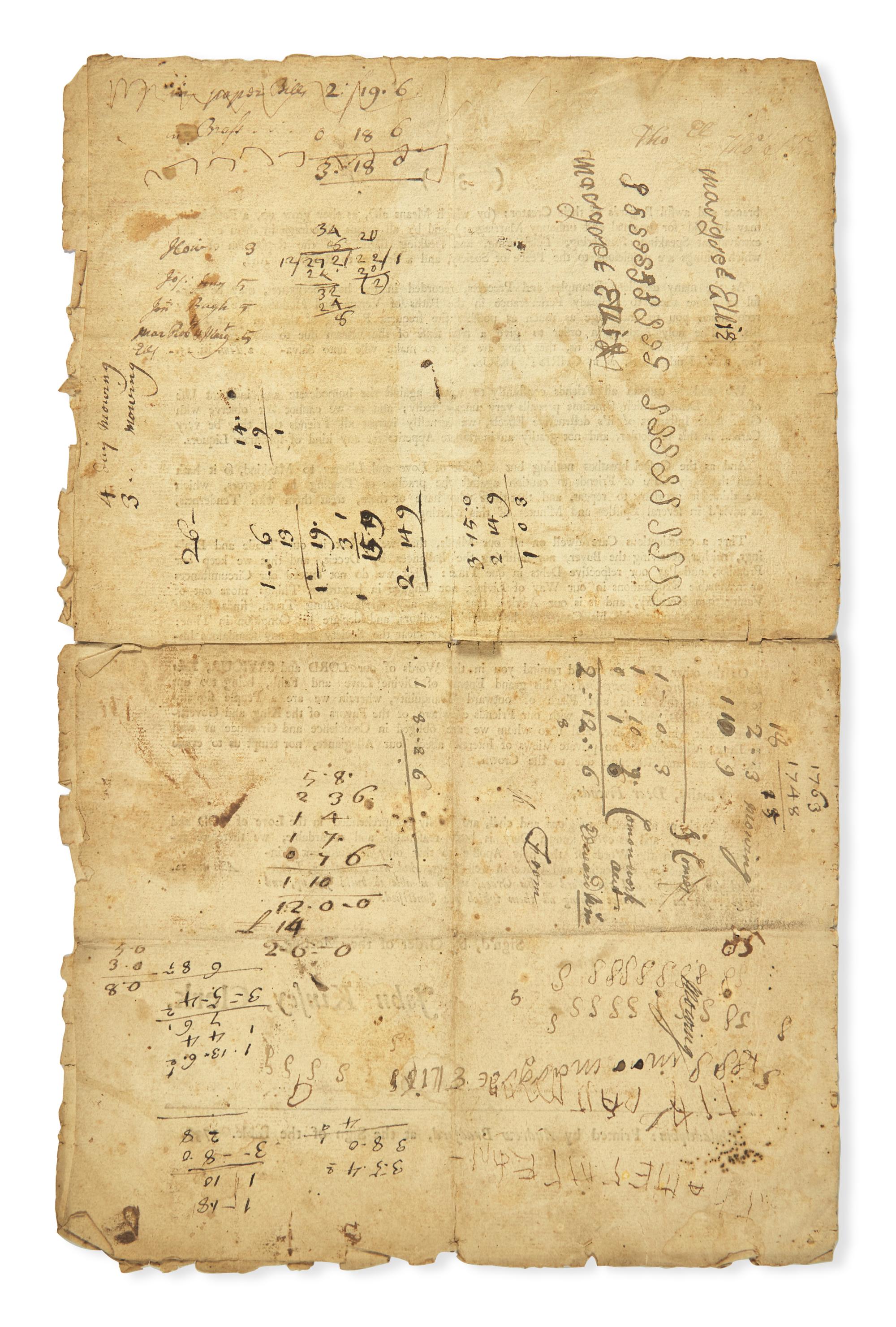[African-Americana] From Our Yearly-Meeting, Held at Philadelphia, for Pennsylvania and New-Jersey, from the 17th, to the 21st Day of the 7th Month. 1737