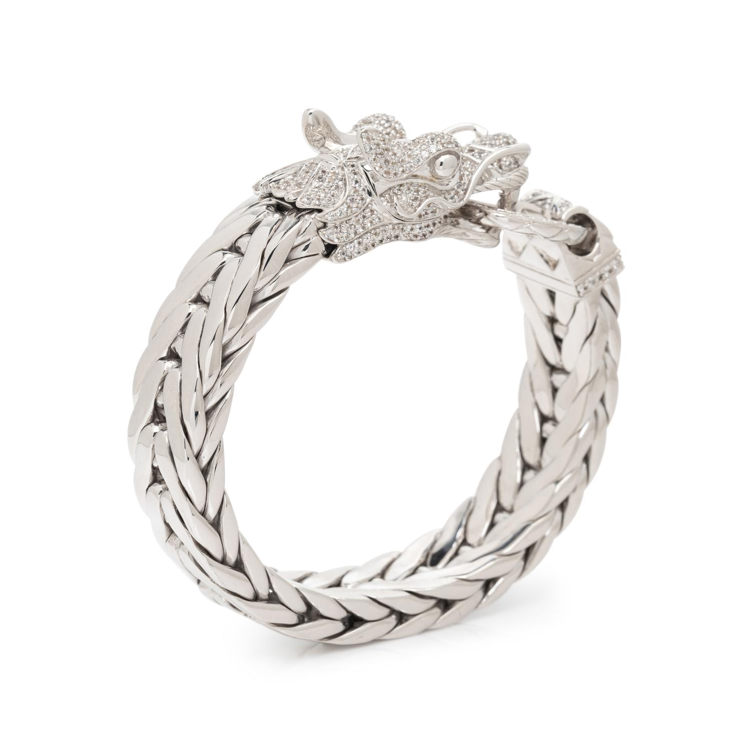 JOHN HARDY, STERLING SILVER 'NAGA' DRAGON BRACELET