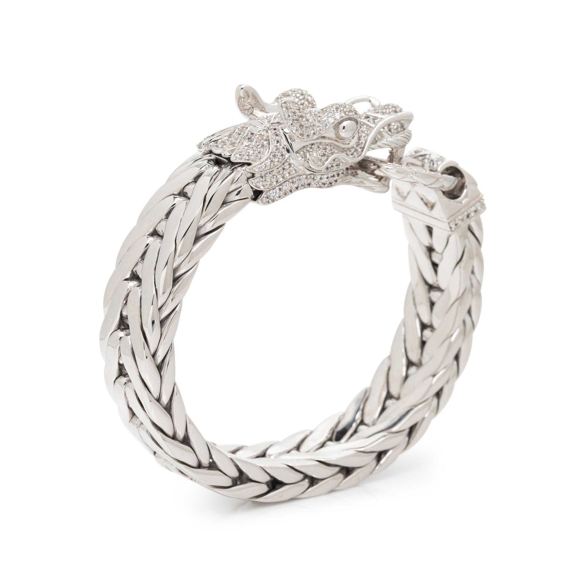 JOHN HARDY, STERLING SILVER 'NAGA' DRAGON BRACELET