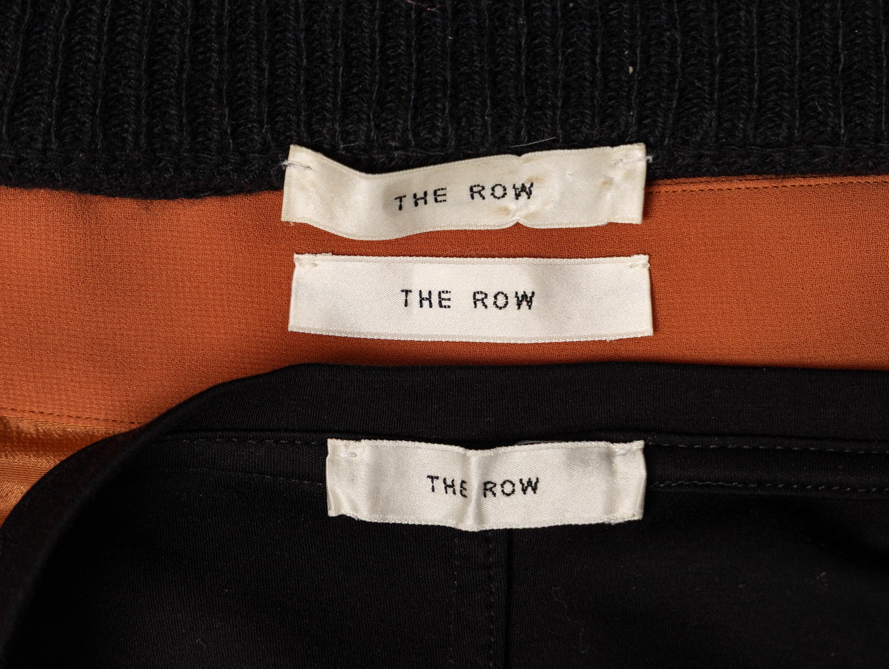 The Row; T-Shirt, Sweater & Pleated Skirt