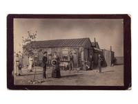 [WESTERN AMERICANA]. 2 photographs, incl. street view of the Wells Fargo Office in Ventura, CA.