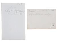 [SLAVERY] -- [RECONSTRUCTION]. Small archive of photographs and documents associated with Fannie "Cook" Sims (ca 1850-1943), a freed woman who worked as a domestic laborer in Chester County, South Carolina.