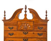 A Queen Anne Carved Walnut High Chest Of Drawers