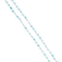 WHITE GOLD AND AQUAMARINE NECKLACE
