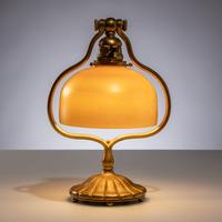 Tiffany Studios New York (American, 1880–1930) — Doré Harp Desk Lamp, base model no. 419, c. 1910