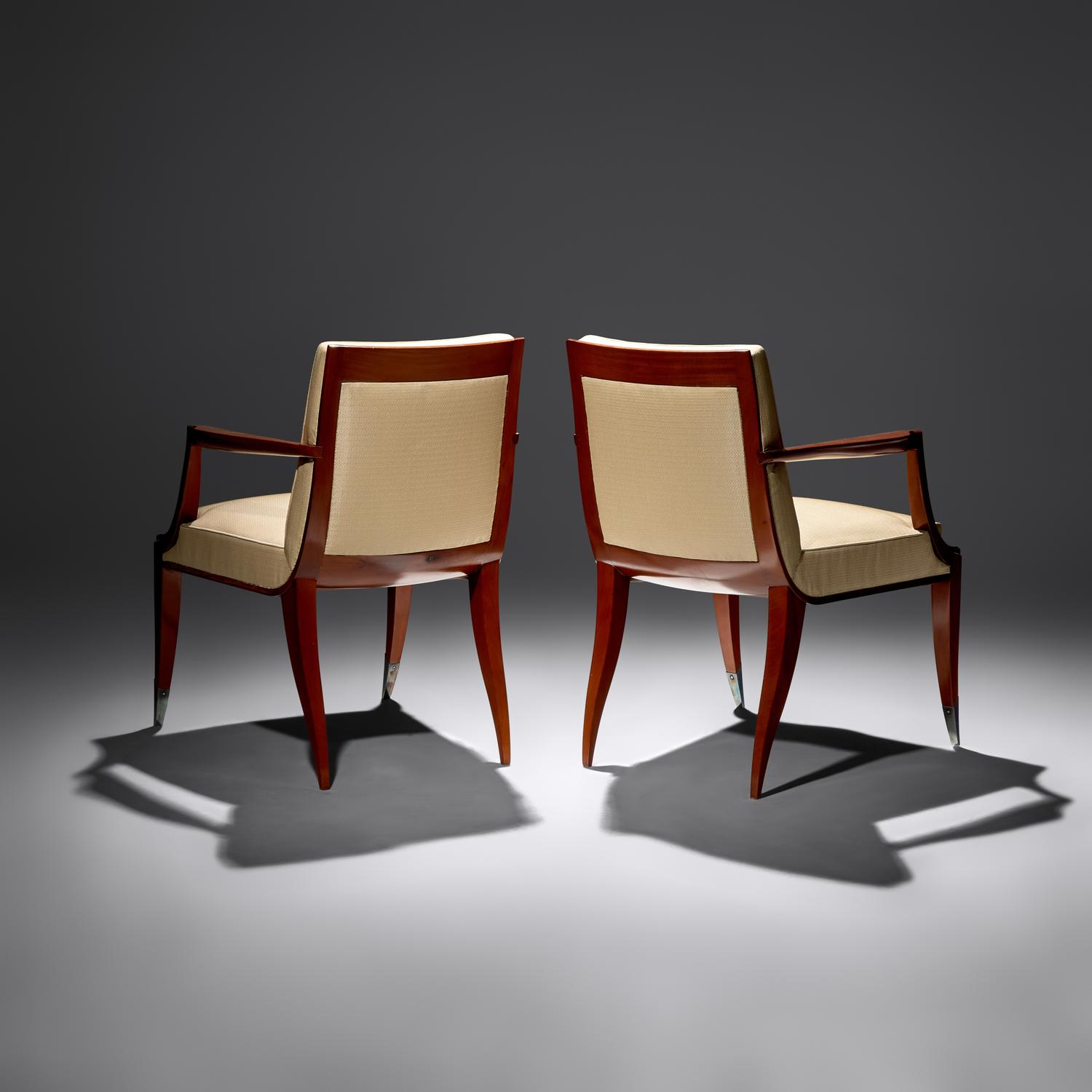 Lucien Rollin (French, 1906–1993) — Pair of Bridge Chairs