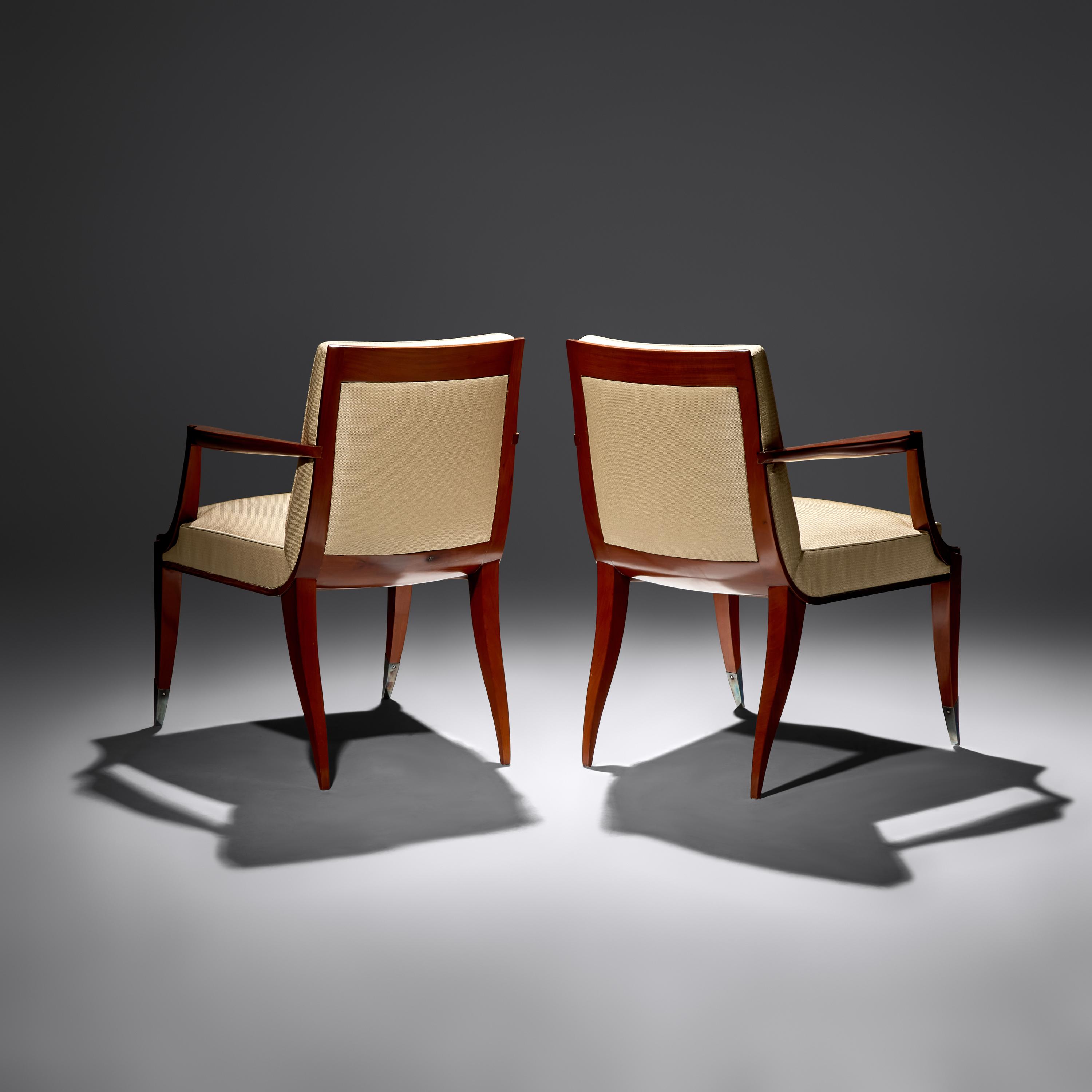 Lucien Rollin (French, 1906–1993) — Pair of Bridge Chairs