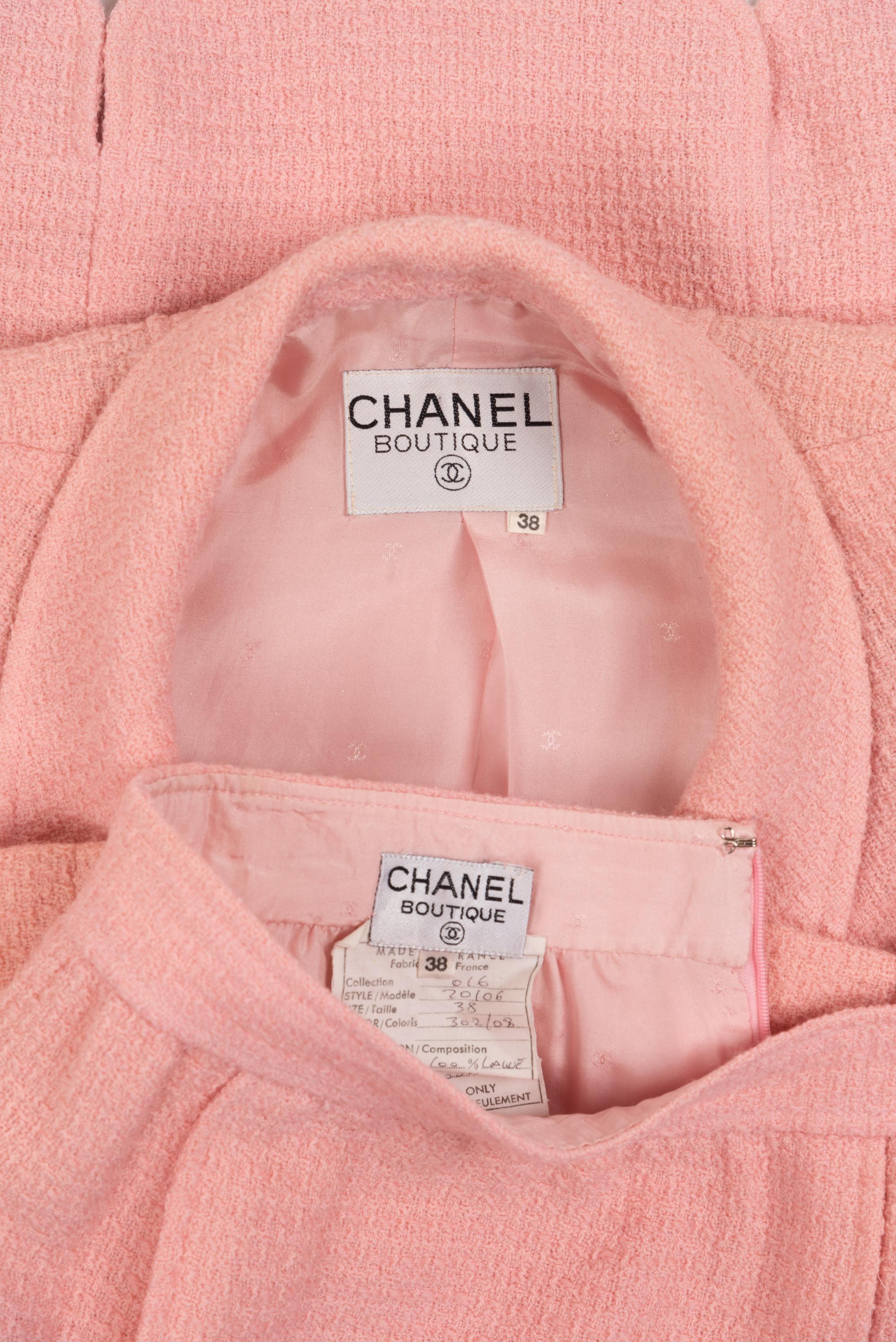 Chanel Two-Piece Tweed Skirt Suit, 2016