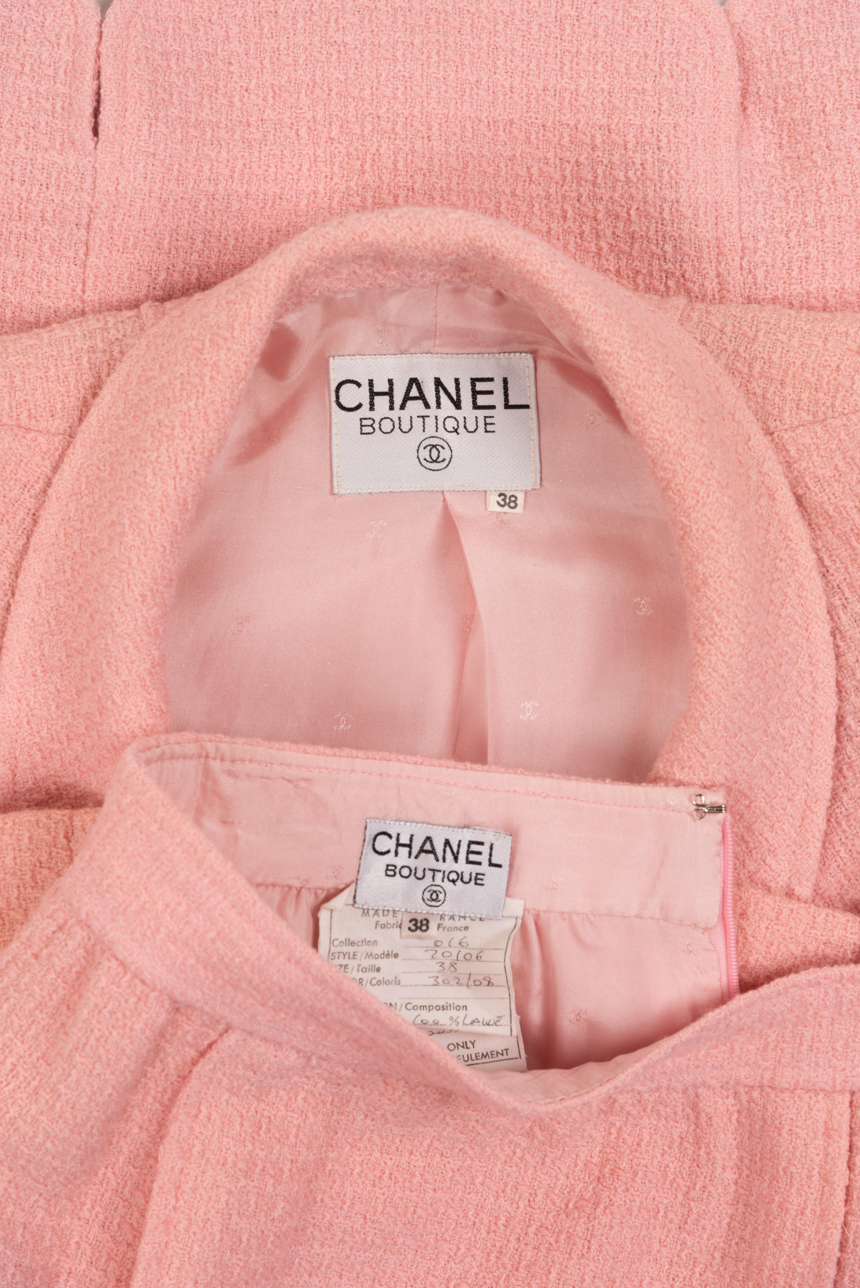 Chanel Two-Piece Tweed Skirt Suit, 2016