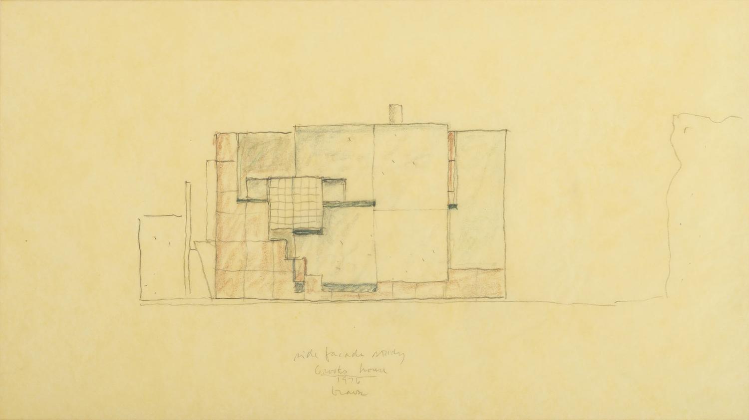 Group of 8 Architectural Drawings from The Crooks' House, 1976