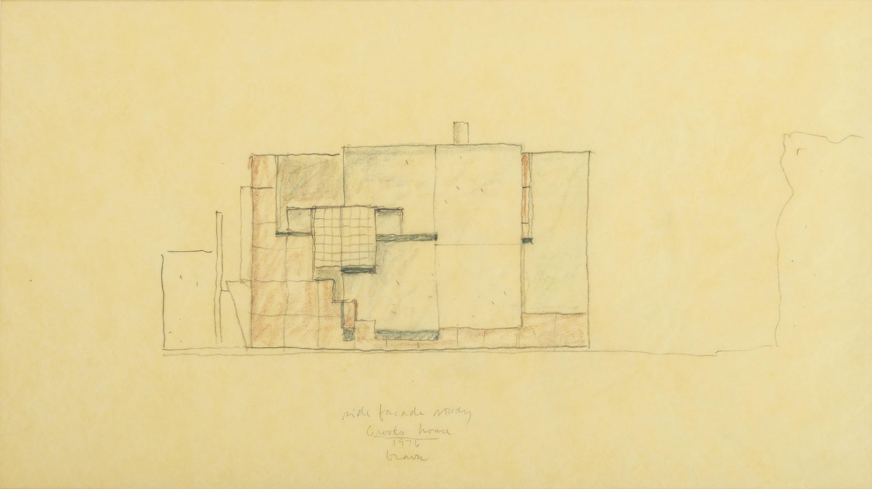 Group of 8 Architectural Drawings from The Crooks' House, 1976