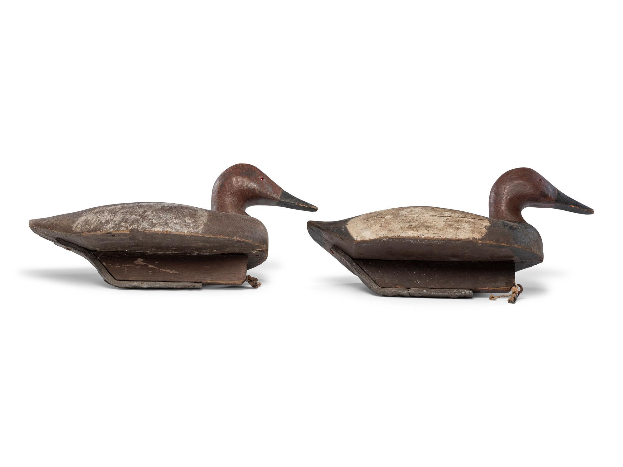 Four Carved and Painted Wood Duck Decoys