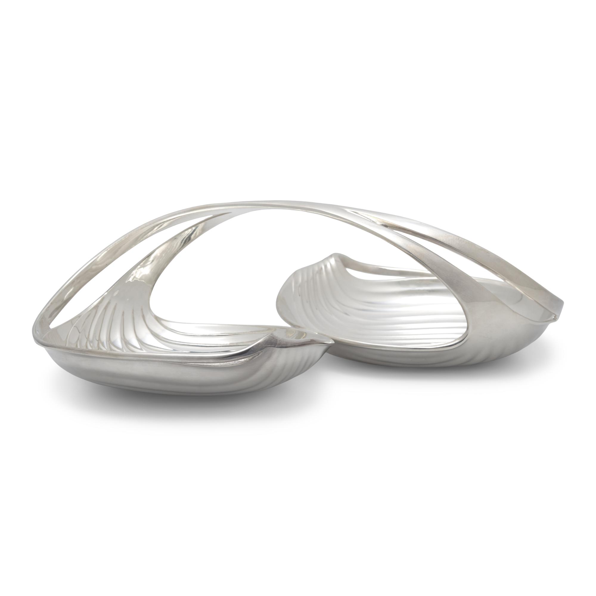 A Christofle Silver-Plate Nut Dish