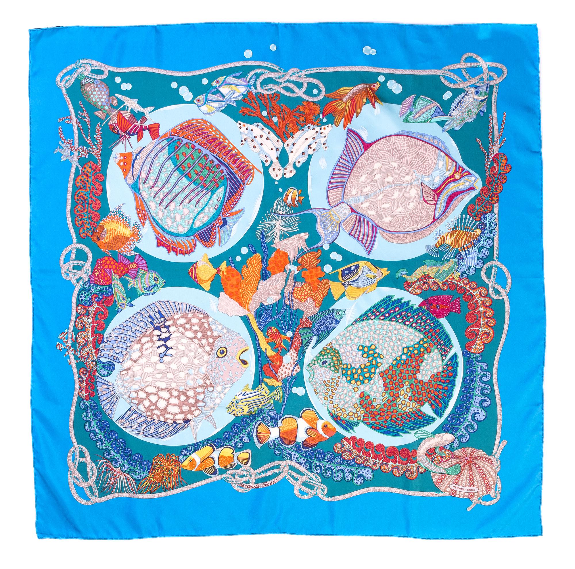 An Hermes 90cm Silk Scarf, 36" x 36".
