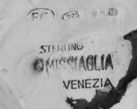 A Buccellati Silver Smoking Set Height of larger 3 1/2 inches. — MISSIAGLIA, VENICE, 20TH CENTURY