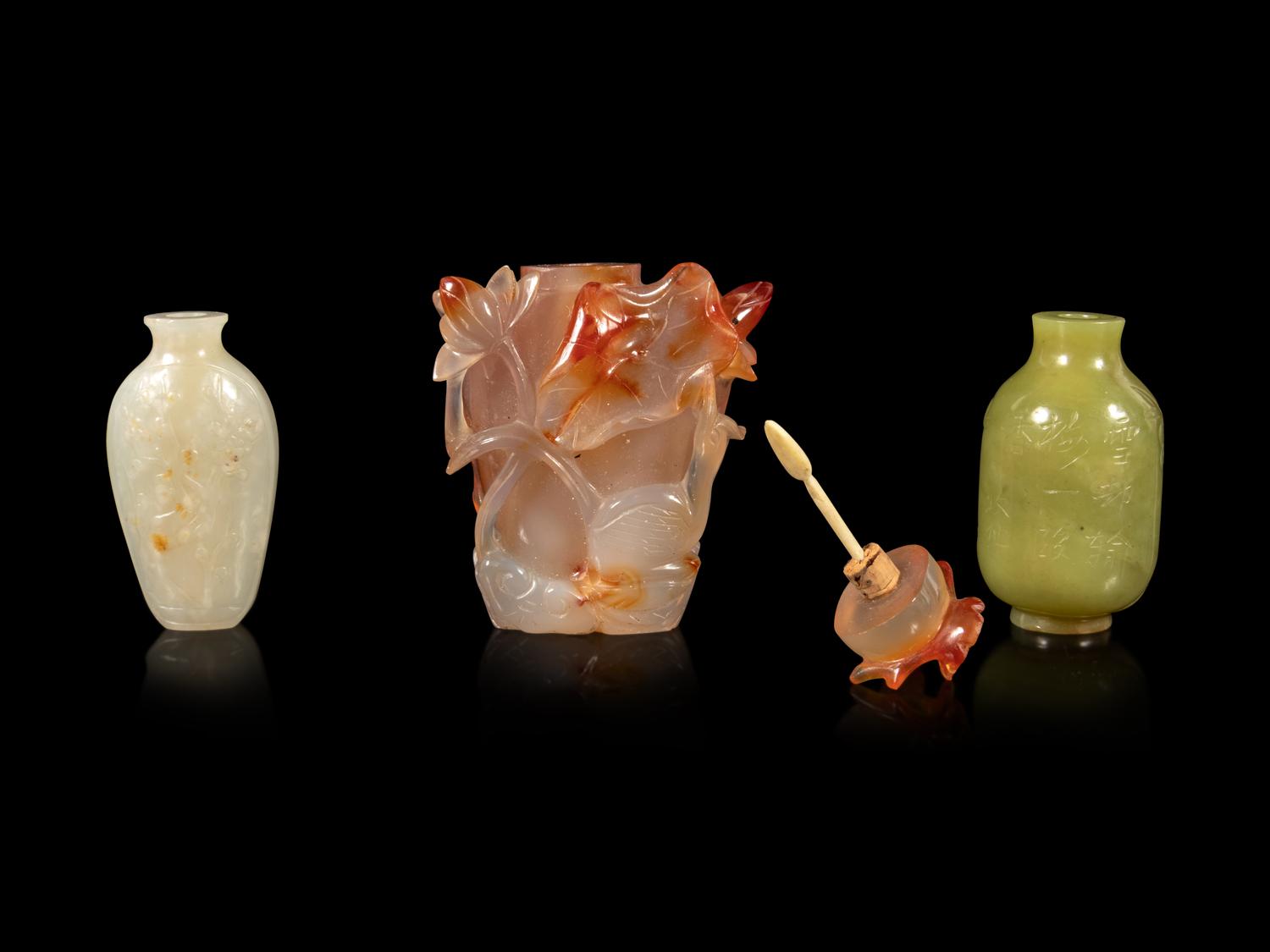 Three Chinese Snuff Bottles