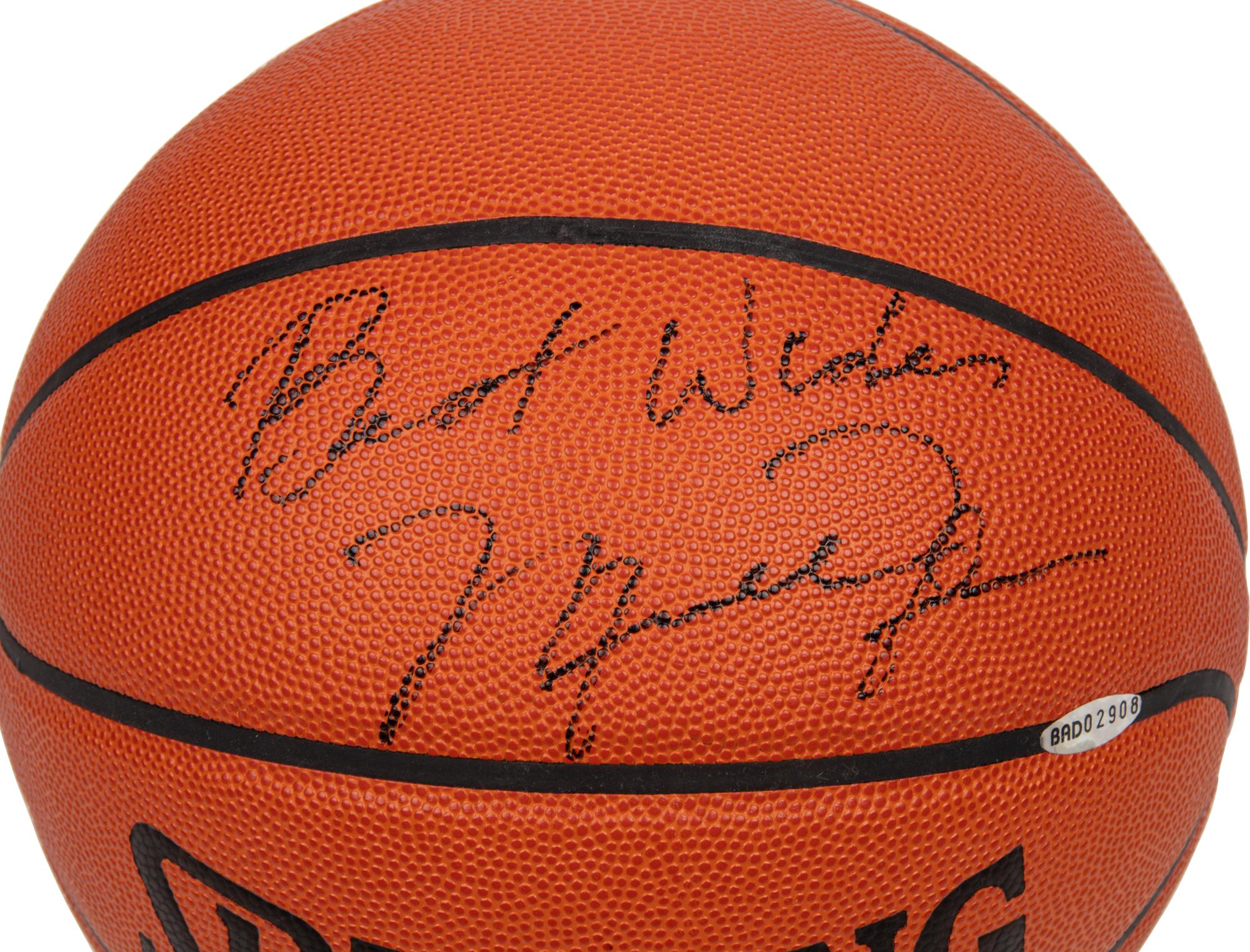 A Michael Jordan Single Signed Autograph Basketball (Upped Deck Authenticated)