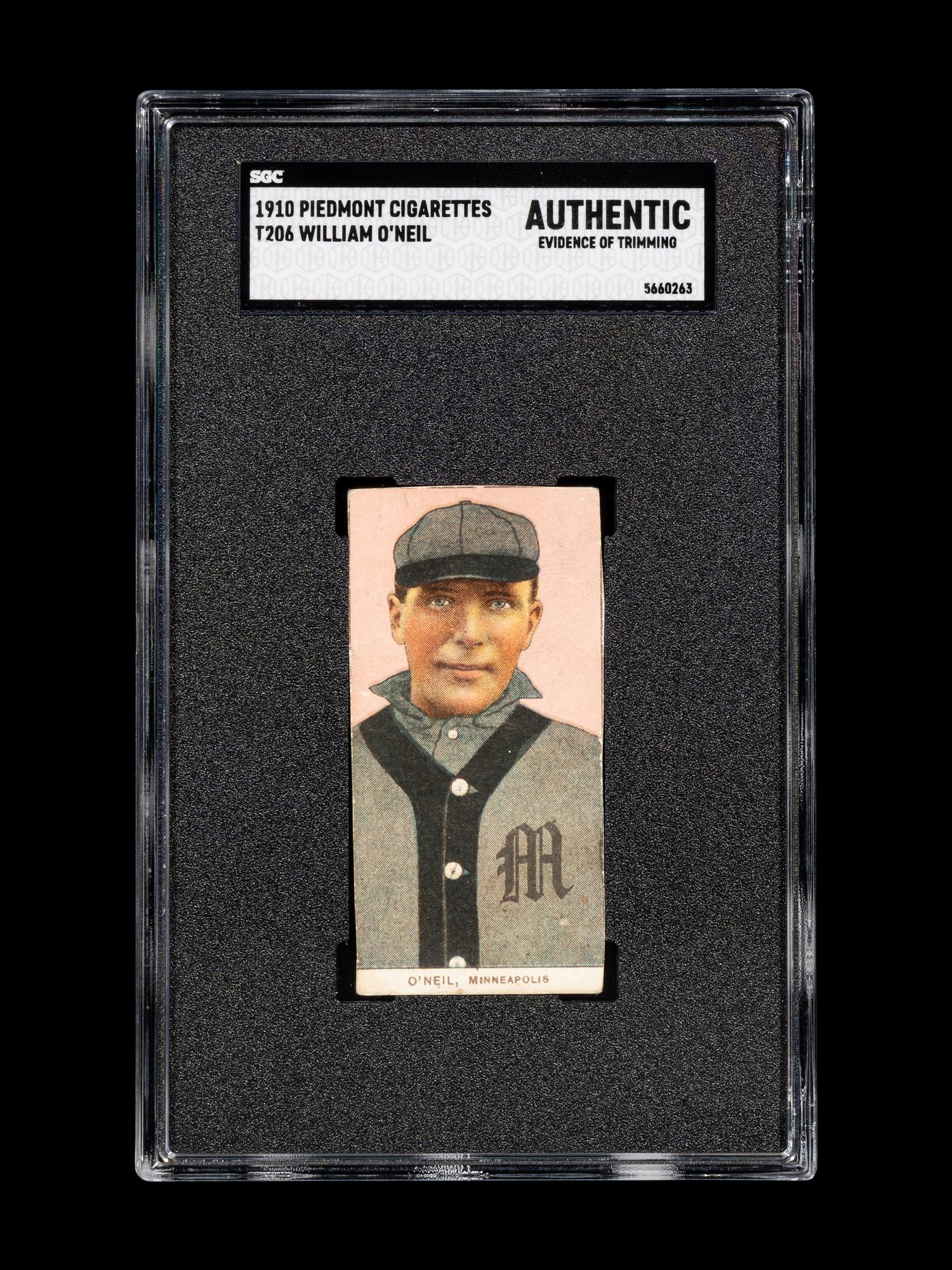 A Group of Three Early 20th Century Tobacco Baseball Cards (SGC AUTHENTIC),