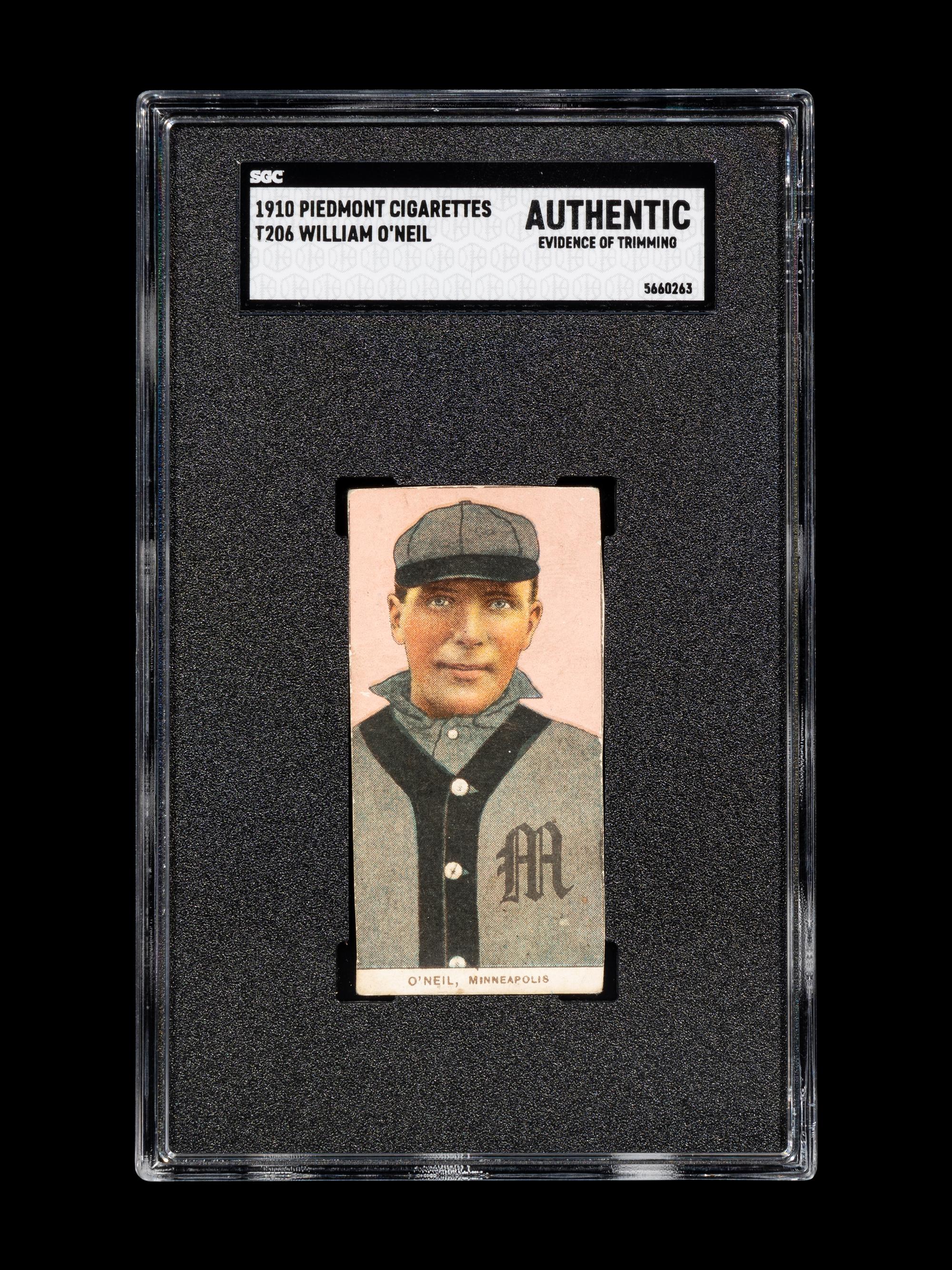 A Group of Three Early 20th Century Tobacco Baseball Cards (SGC AUTHENTIC),