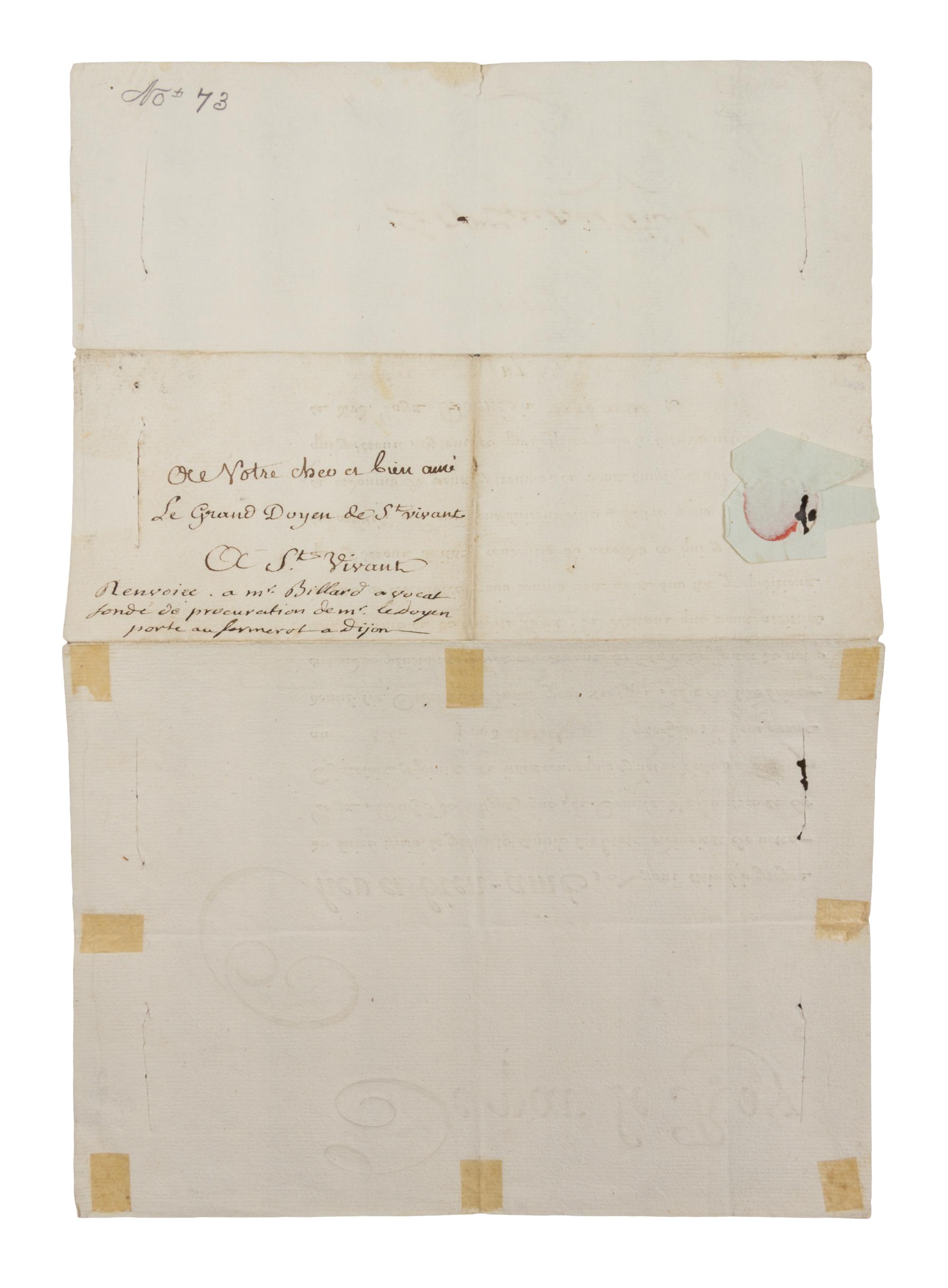LOUIS XVI. Document signed, one page, in a secretarial hand, January 25, 1787.