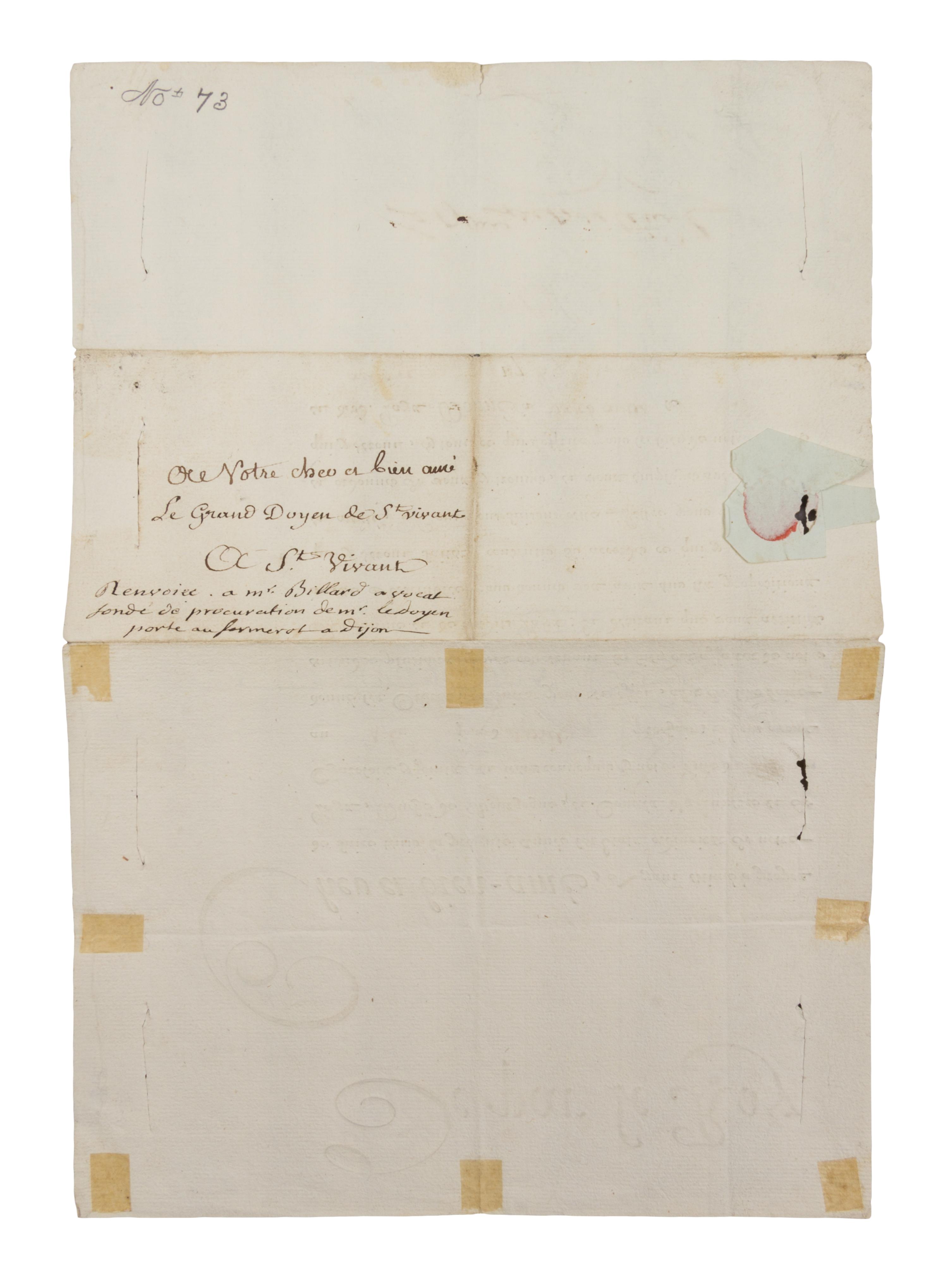 LOUIS XVI. Document signed, one page, in a secretarial hand, January 25, 1787.