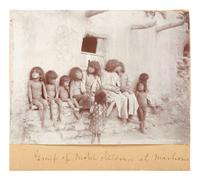 Native Americans -- Hopi JAMES, George Wharton (1858-1923), photographer. Group of Moki Children at Mashoncnavi. Pasadena, CA: ca 1895.
