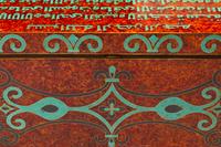 An Iberian Style Lapis Lazuli, Turquoise and Amber Inlaid Coffer