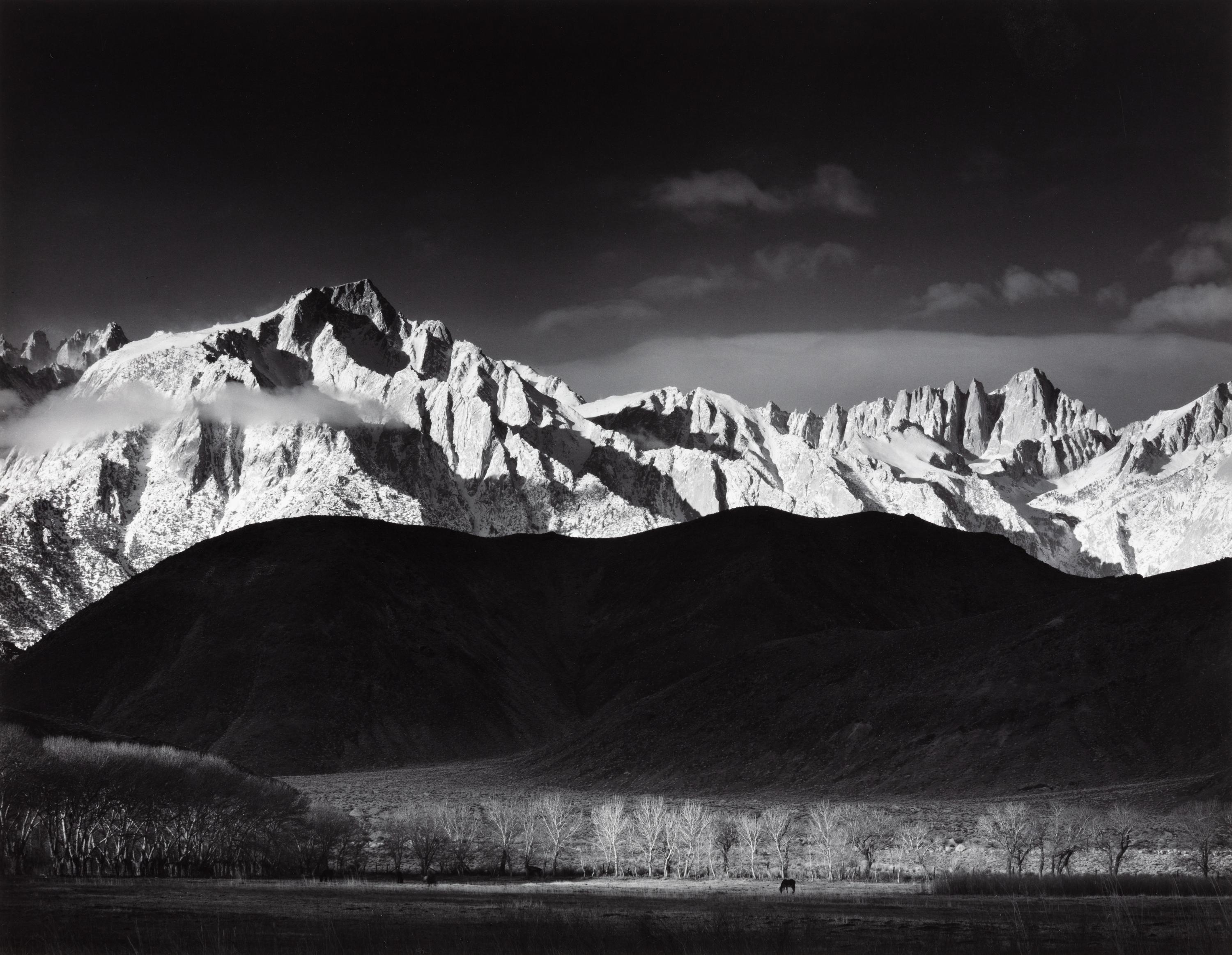 Ansel Adams (1902-1984) Winter Sunrise, Sierra Nevada from Lone Pine, California, 1944