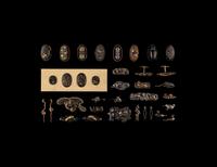 35 Japanese Mixed Metal Sword Fittings and Articles