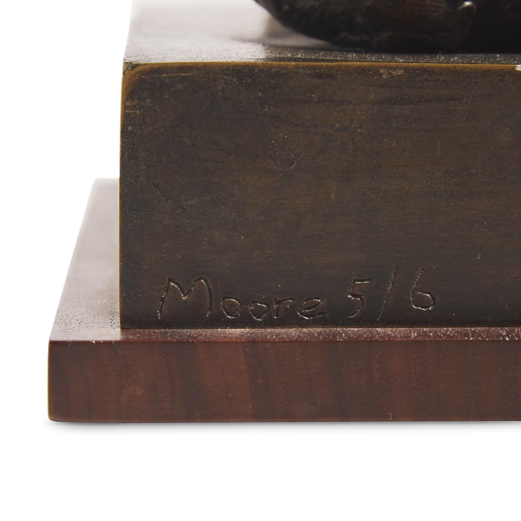 Henry Moore (British, 1898-1986) — Two Piece Reclining Figure: Maquette No. 4, 1961