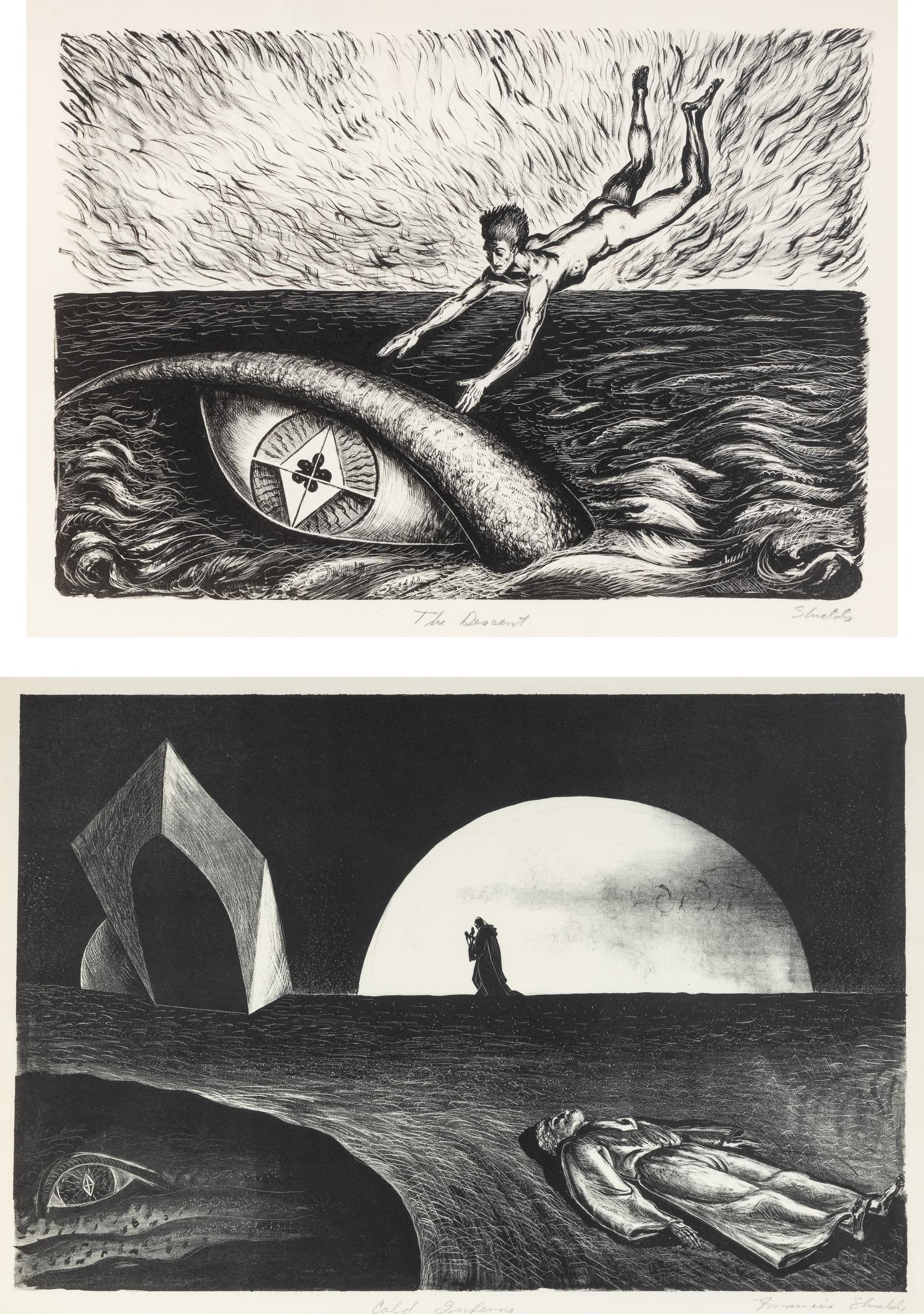 The Descent and Cold Inferno (two works), c. 1935-1939