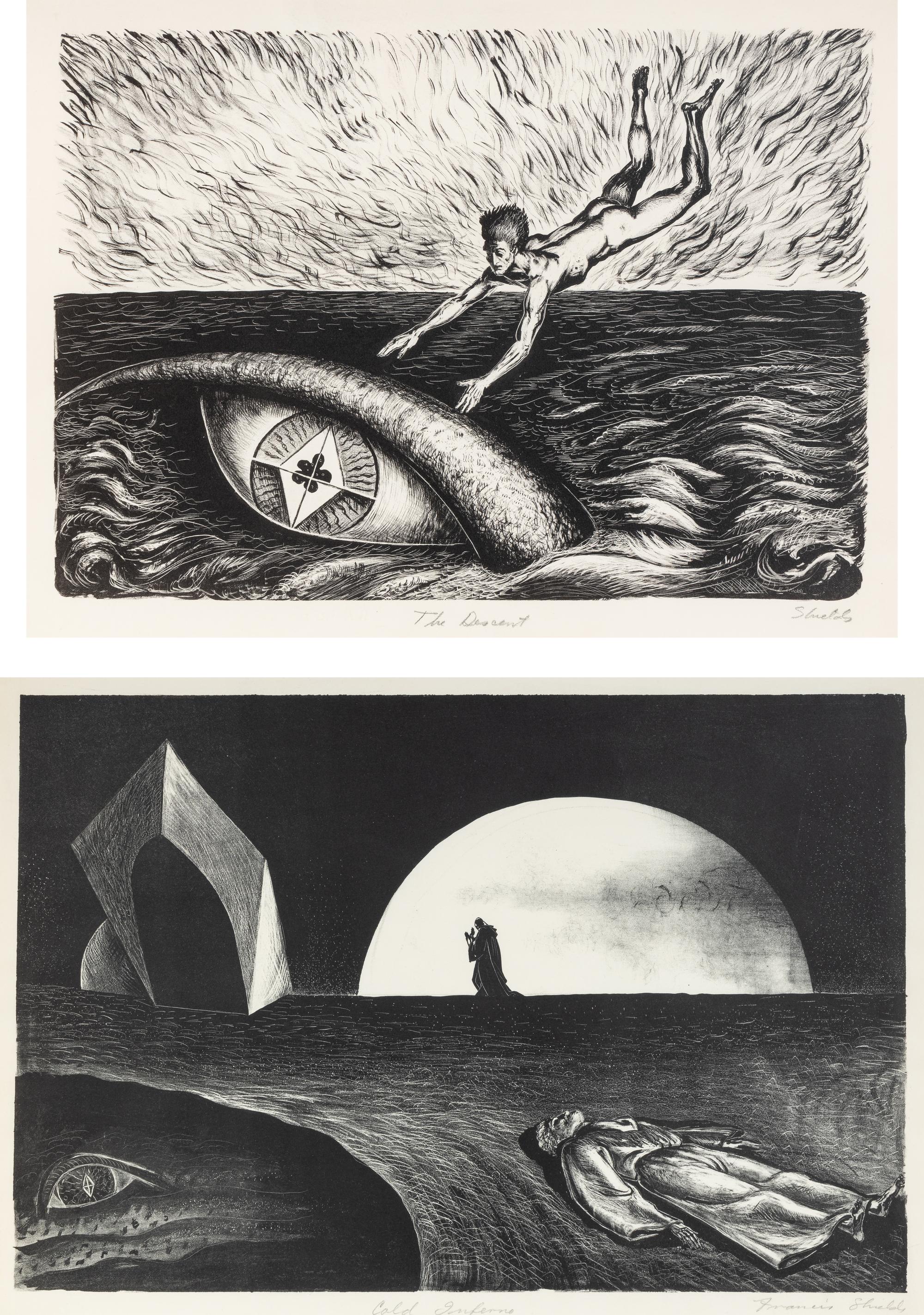 The Descent and Cold Inferno (two works), c. 1935-1939