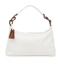 Chanel, Hobo Bag in White Caviar Leather