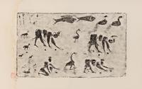 Twelve Chinese Rubbing of Han Tomb Tiles, 20th Century 近代 漢畫像磚拓片十二幅