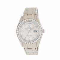Rolex, Ref. 18946, Platinum 'Masterpiece' 'Day-Date' Watch with Factory Diamond Bezel and Factory Diamond Dial, with Box & Papers