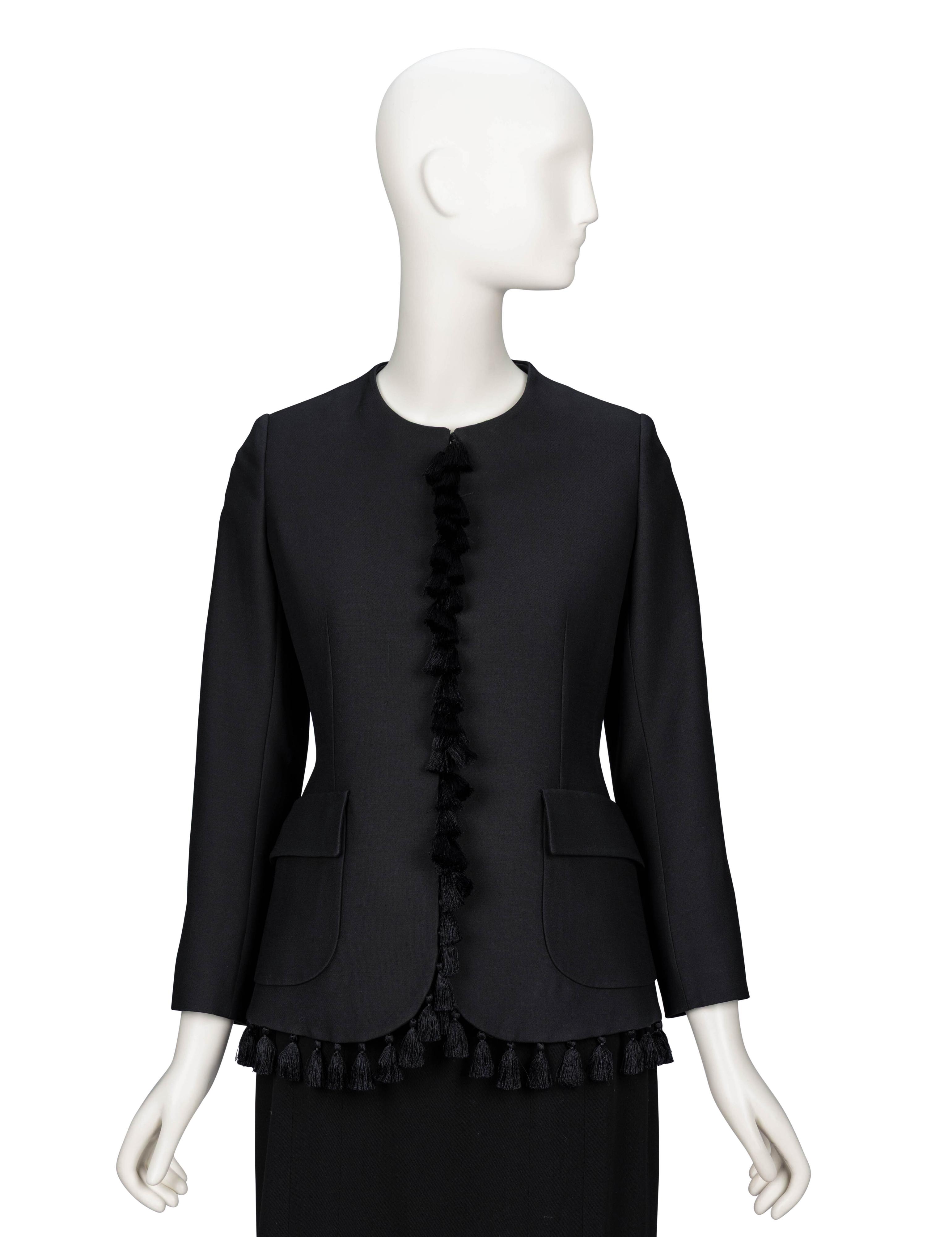 Christian Dior, Black Tassel-Trimmed Jacket