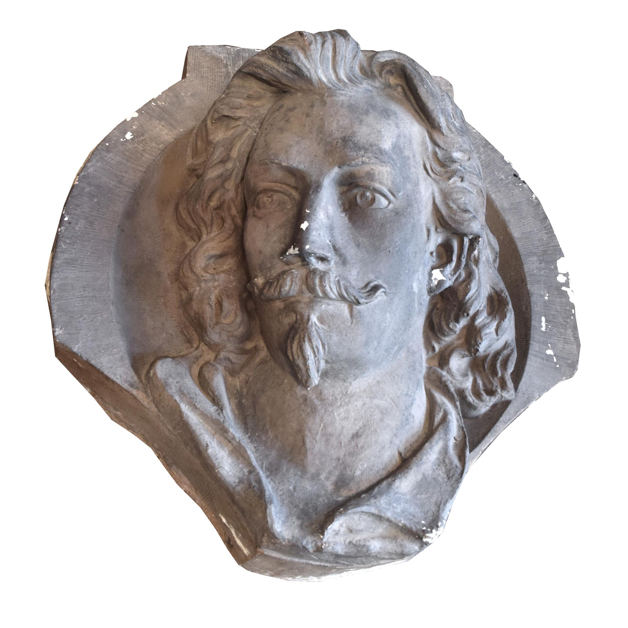 A Terra Cotta Ornament from the Adler and Sullivan Designed Garrick Theatre, Chicago, IL. 24" W x 16" D x 26" H — United States, Circa 1891
