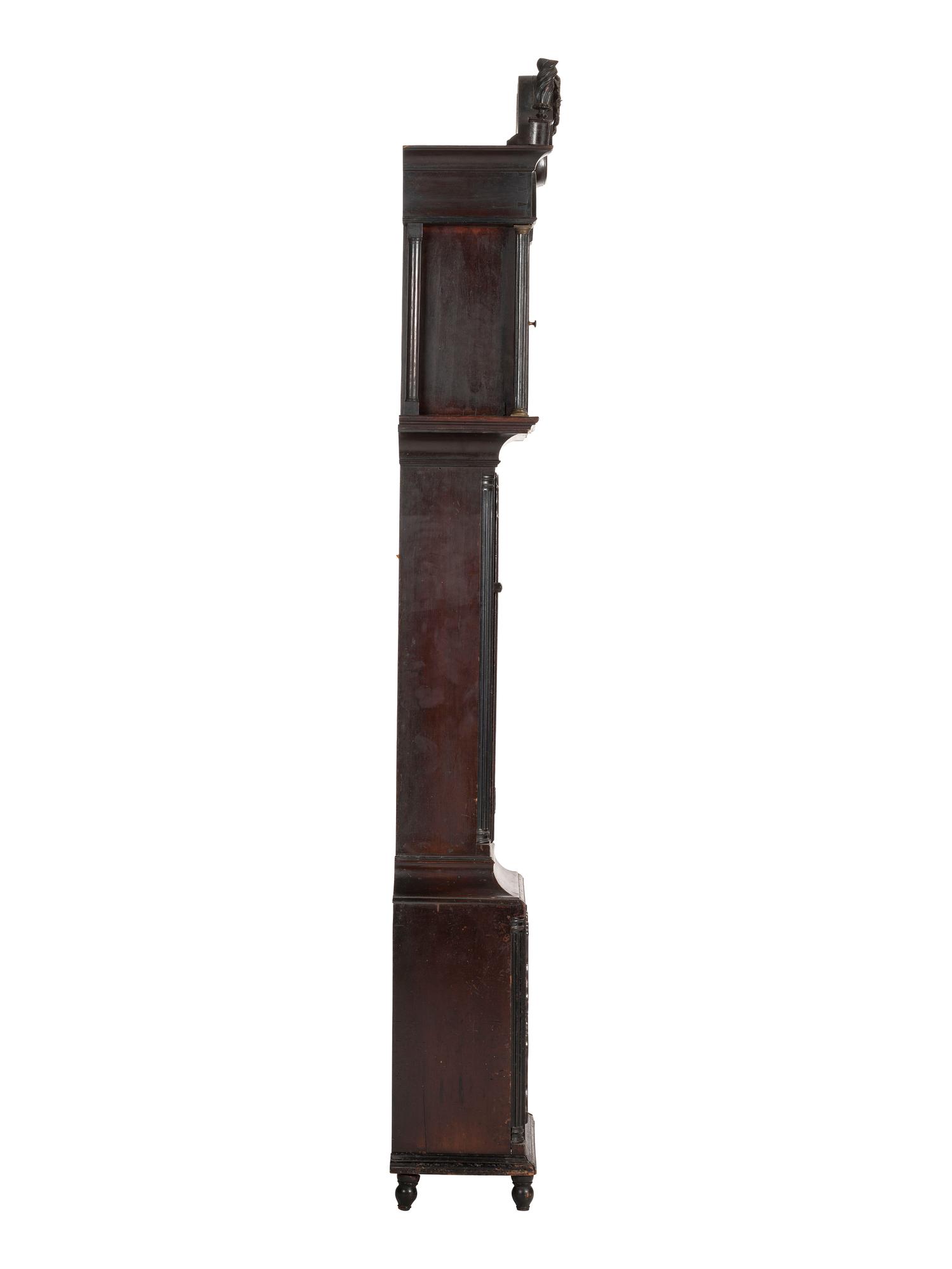 A German-Pennsylvania Mahogany Tall Case Clock
