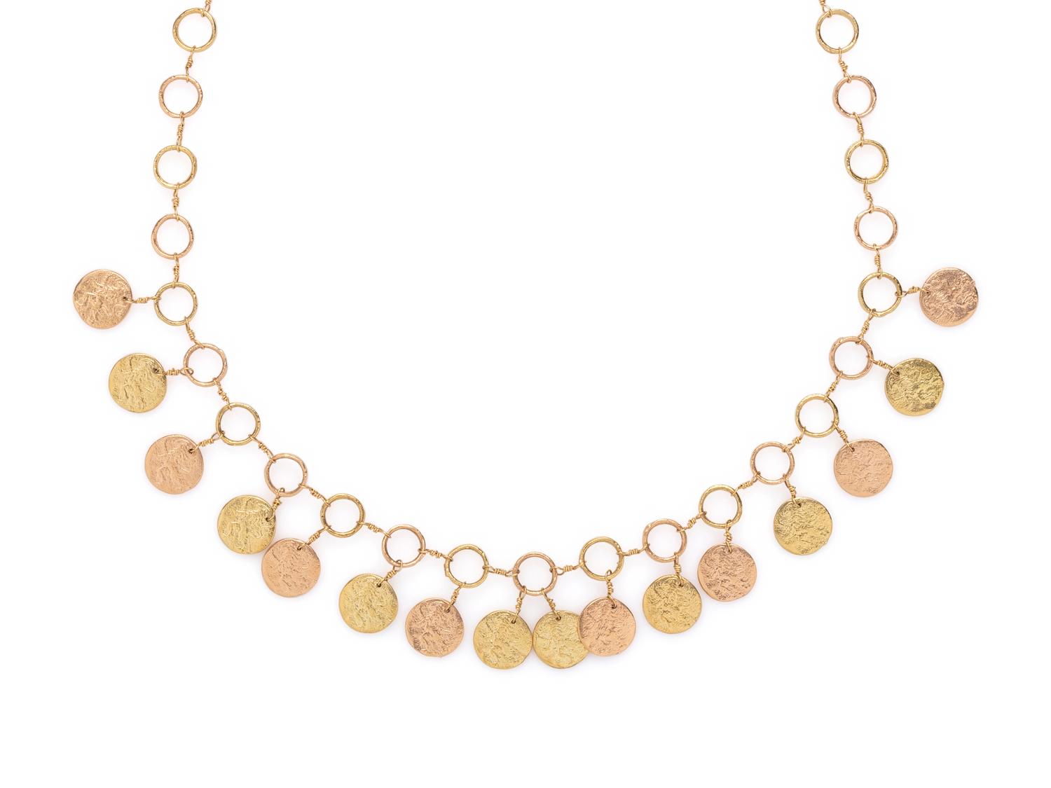DOMINIQUE COHEN, BICOLOR GOLD 'GRIFFIN COIN CLASSIC' SET