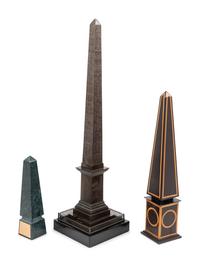 A Group of Three Obelisks