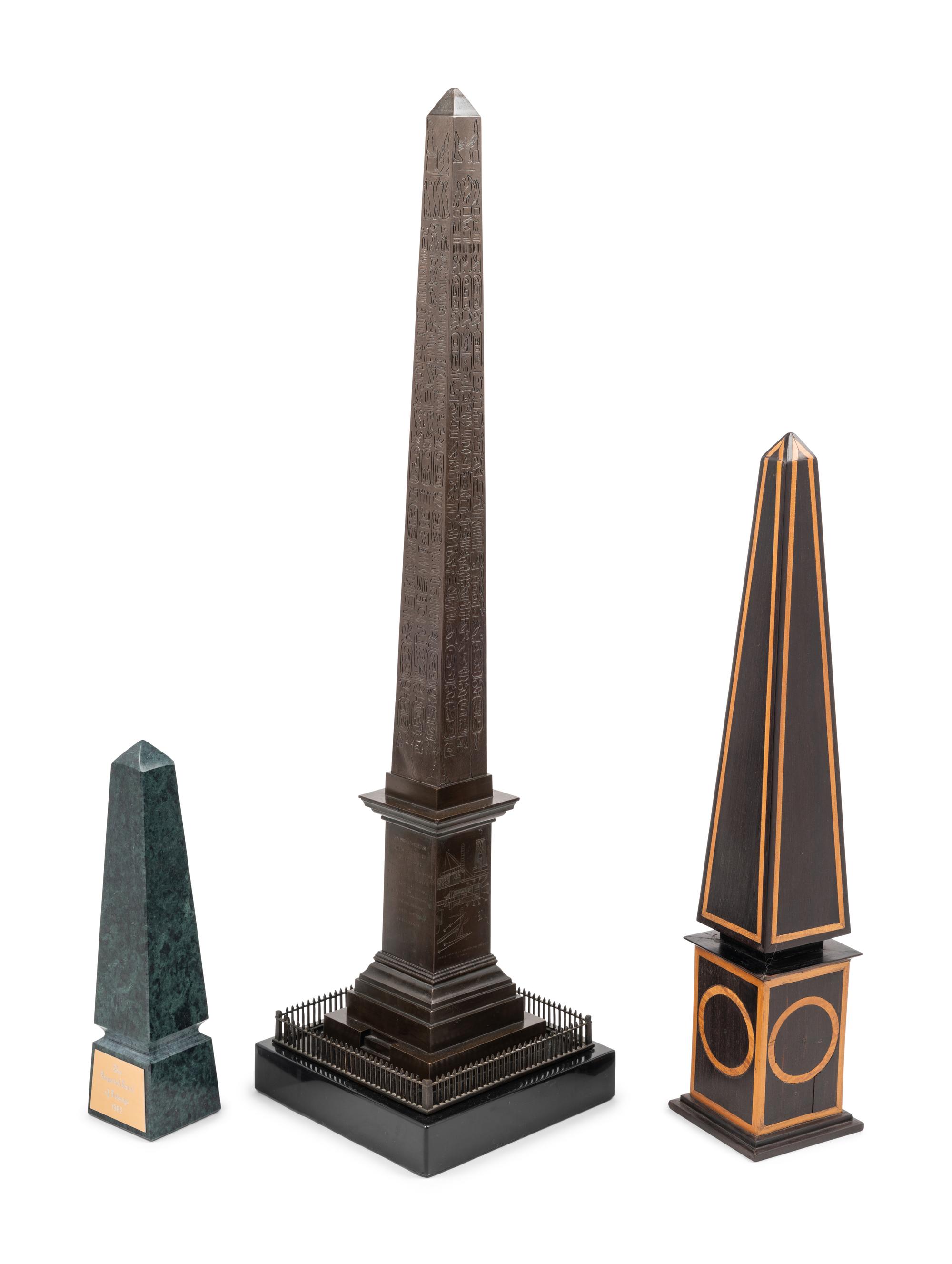 A Group of Three Obelisks