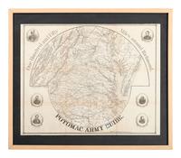[CIVIL WAR]. MAGNUS, Charles (1826-1900). One Hundred and Fifty Miles around Richmond. Potomac Army Guide.