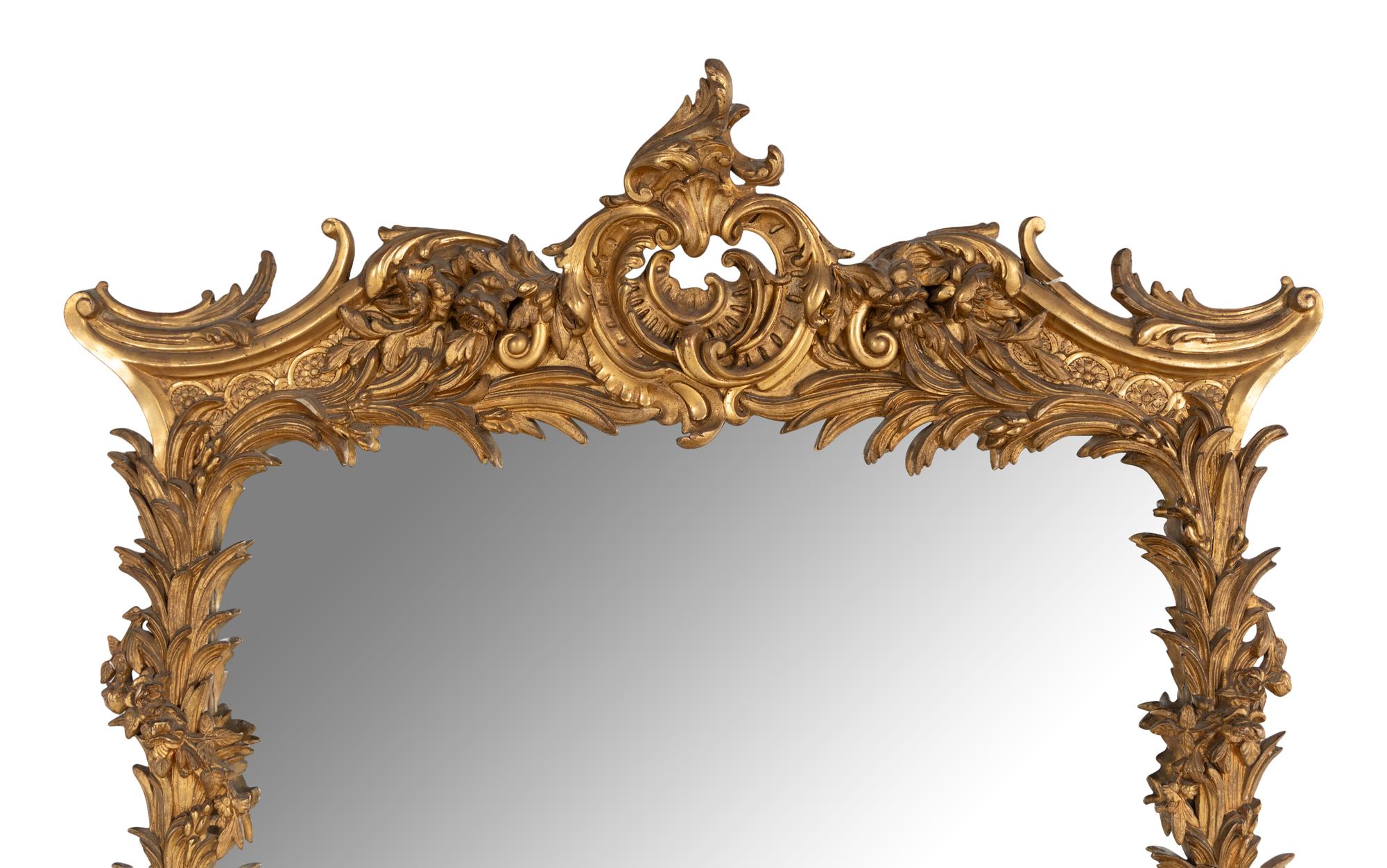 An Italian Giltwood Pier Mirror
