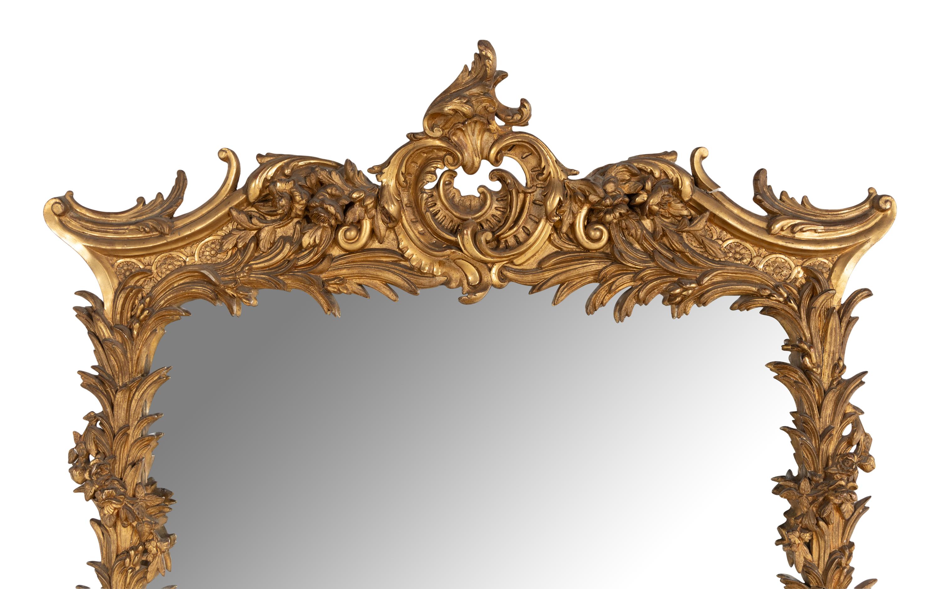 An Italian Giltwood Pier Mirror